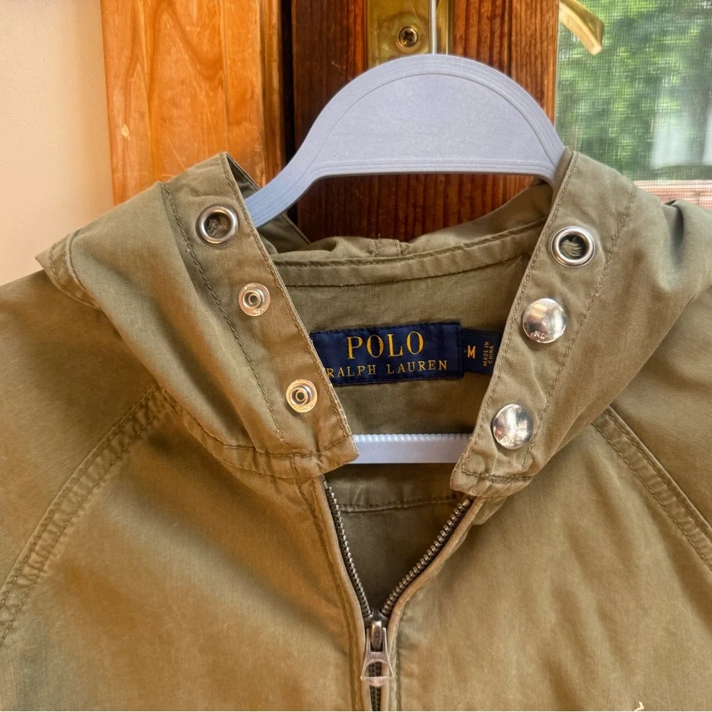 Polo by Ralph Lauren Kids Olive Green Hooded Zip-Up Jacket